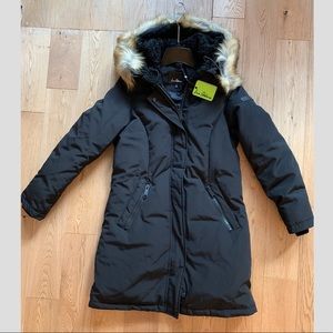 New with tags Sam Edelman faux fur trim down parka